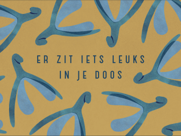 Ansichtkaart 'leuks in je doos'